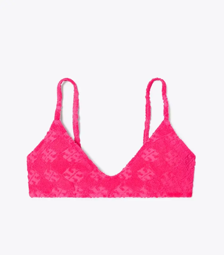 Terry Logo Bikini Top