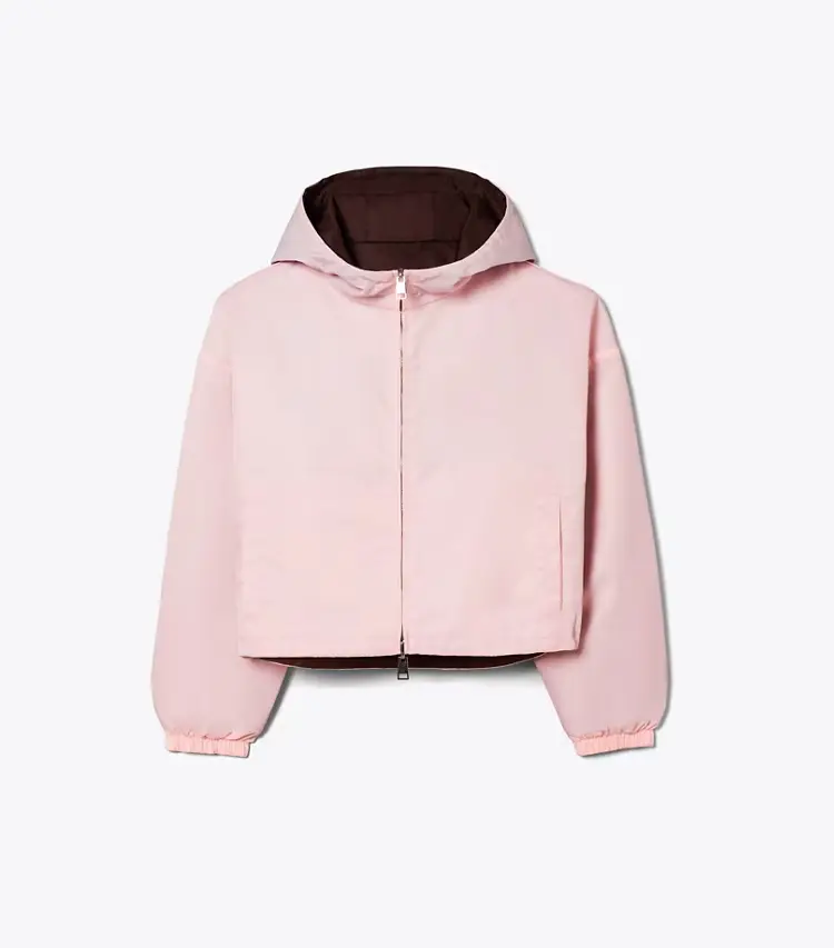 Reversible Cropped Nylon Jacket
