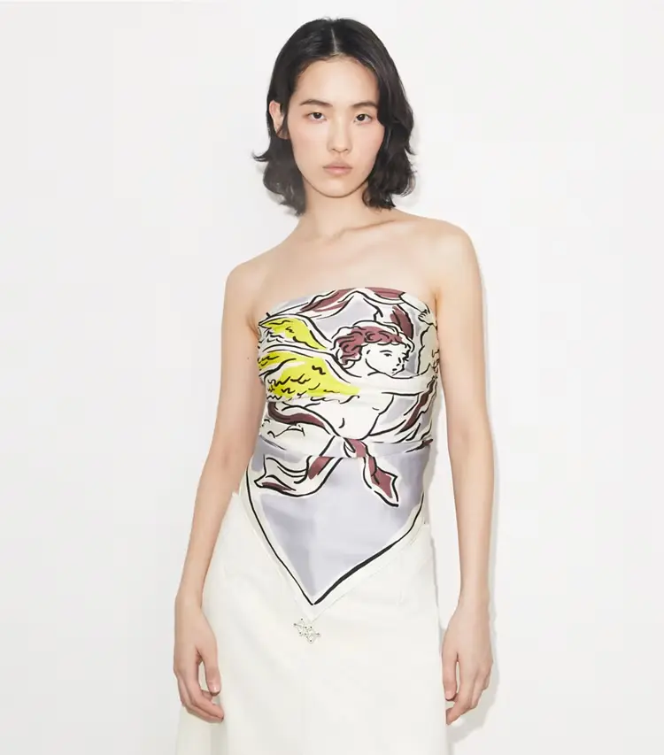 Cherubs Silk Square Scarf - Image 4