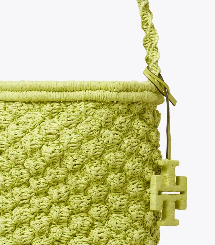 Ella Hand-Crocheted Popcorn Bucket Bag - Image 4