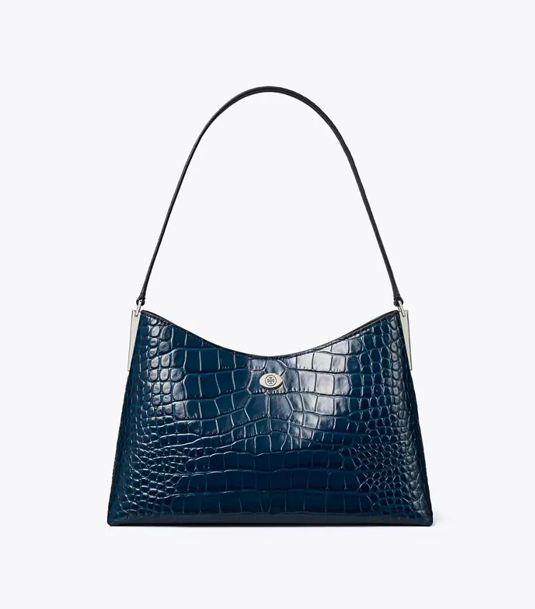 Small Robinson Croc-Embossed Shoulder Bag - Image 3