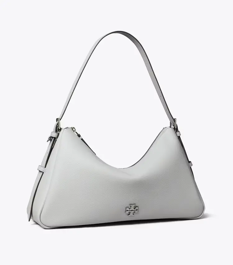 Leather Zip Top Shoulder Bag - Image 2