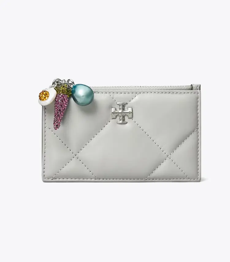 Kira Diamond Quilt Charm Zip Card Case - Image 2
