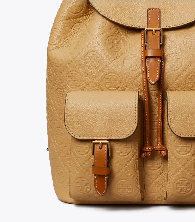 T Monogram Pebbled Backpack - Image 4