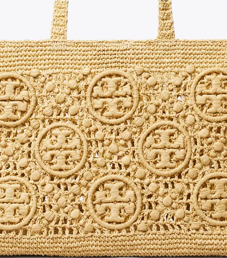T Monogram Crochet Tote - Image 4
