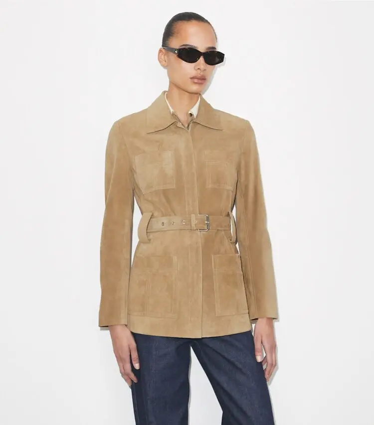 Belted Suede Jacket - Image 2