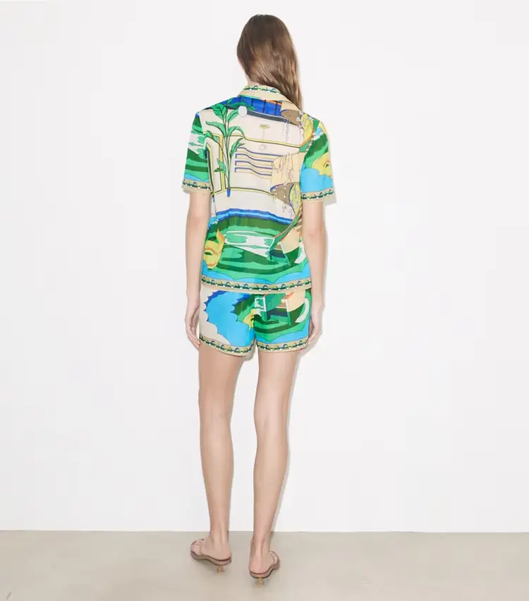 Printed Camp Shirt - Image 4