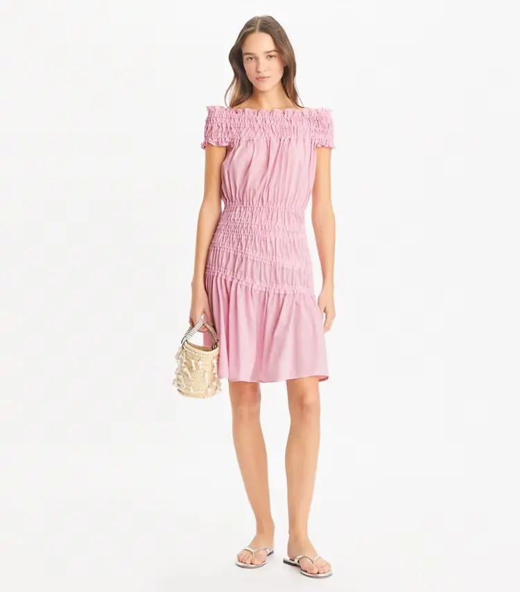 Smocked Cotton Dress - Image 2