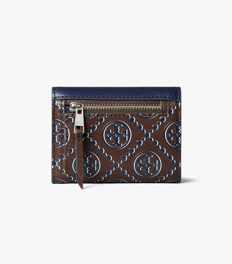 T Monogram Contrast Embossed Small Envelope Wallet - Image 3