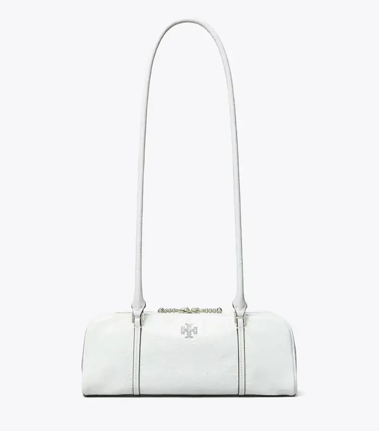 Mini Crinkle Leather Marshmallow Satchel - Image 3