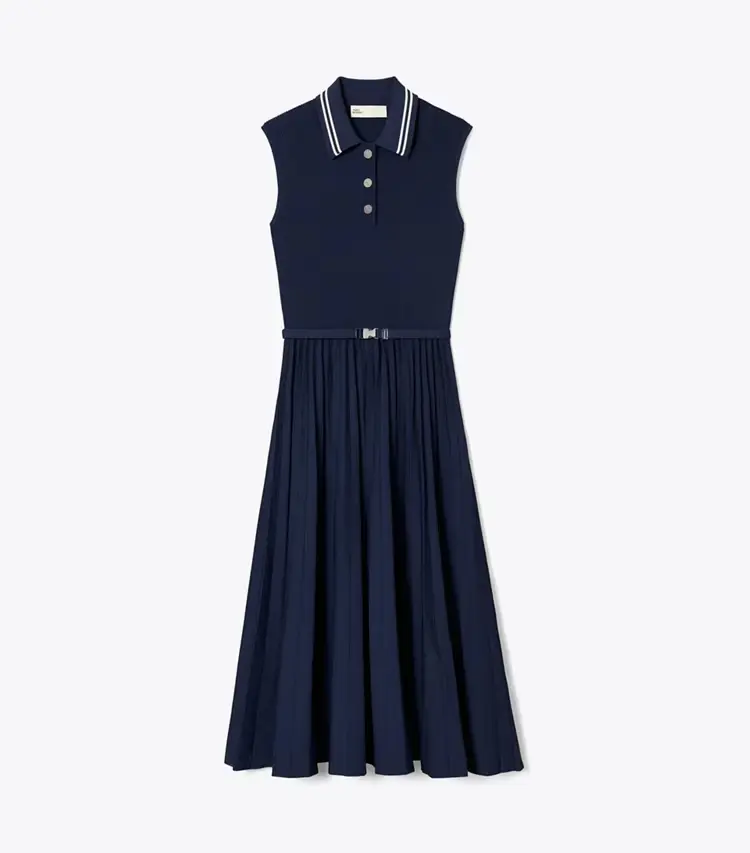 Pleated Viscose Dress