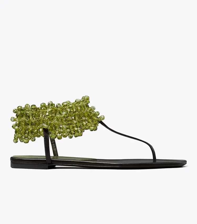 Beaded Flat Sandal - Image 2