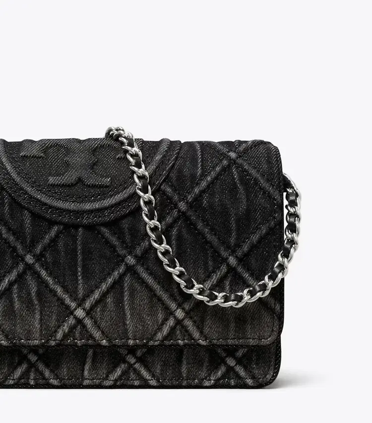 Fleming Denim Chain Crossbody - Image 4