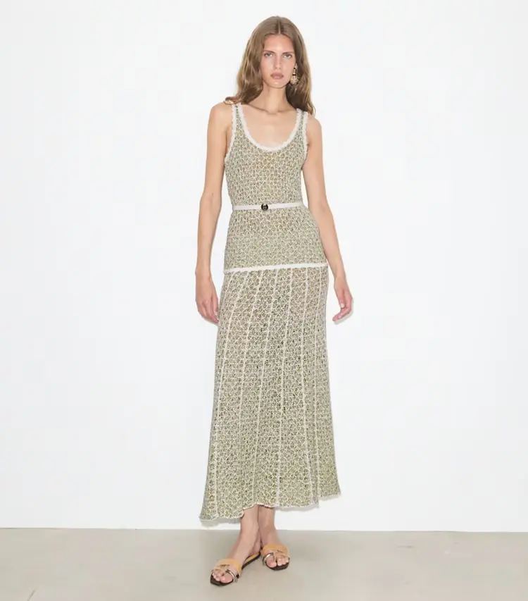 Pleated Knit Skirt - Image 2