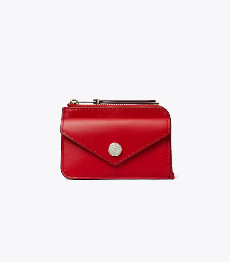 Leather Envelope Zip Card Case - Image 2