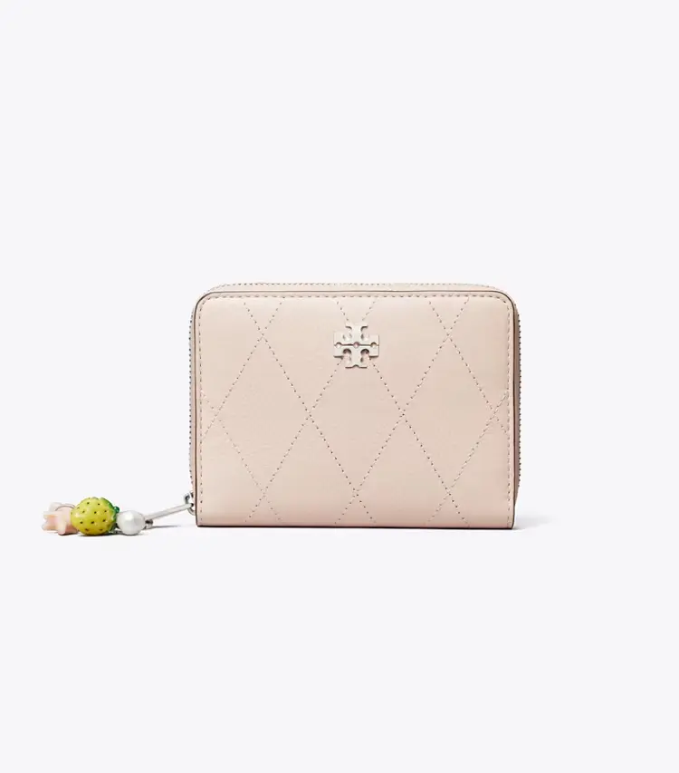 Small Charlie Quilted Zip-Around Wallet - Image 2