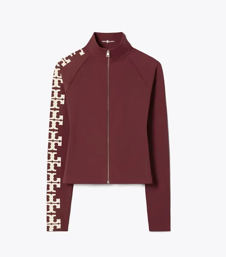 Nylon Logo Zip Top