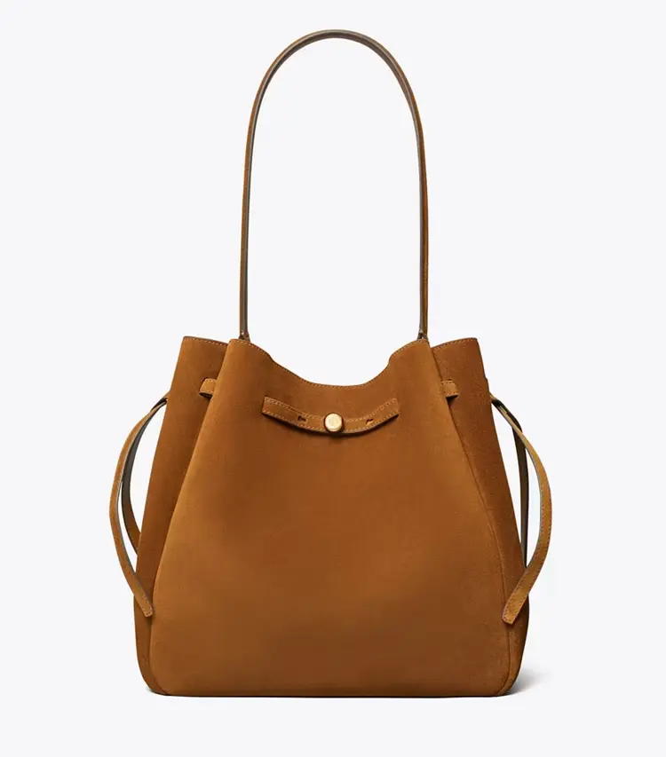 Large Romy Suede Bucket Bag - Image 3