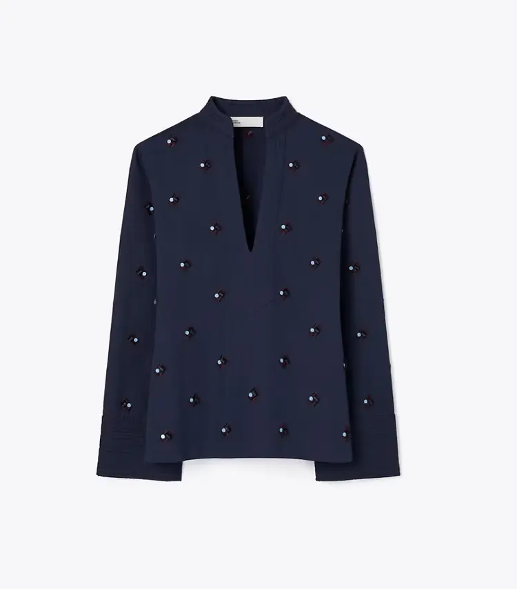 Embellished Cotton Top