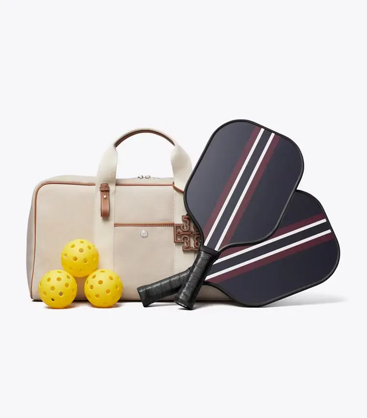 Two-Tone Canvas Pickleball Tote