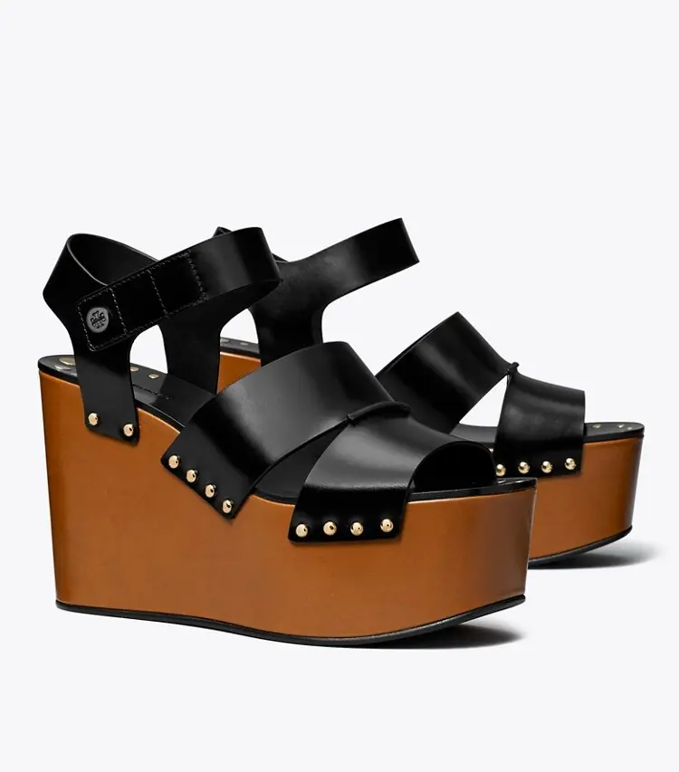 Studded Platform Wedge