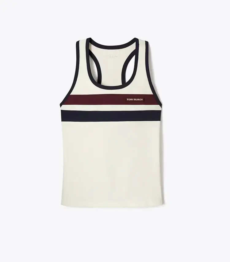 Double-Stripe Tennis Tank