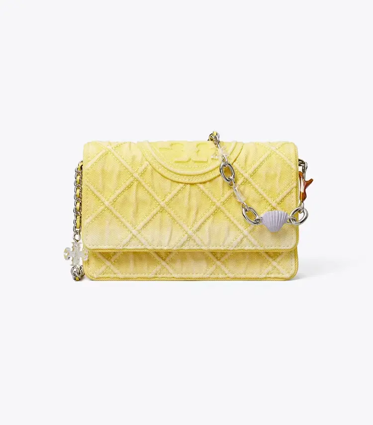 Fleming Denim Charm Chain Crossbody - Image 3