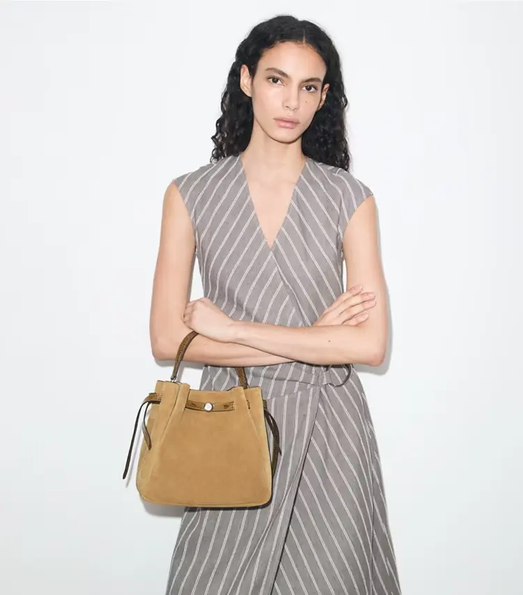 Romy Suede Bucket Bag - Image 3