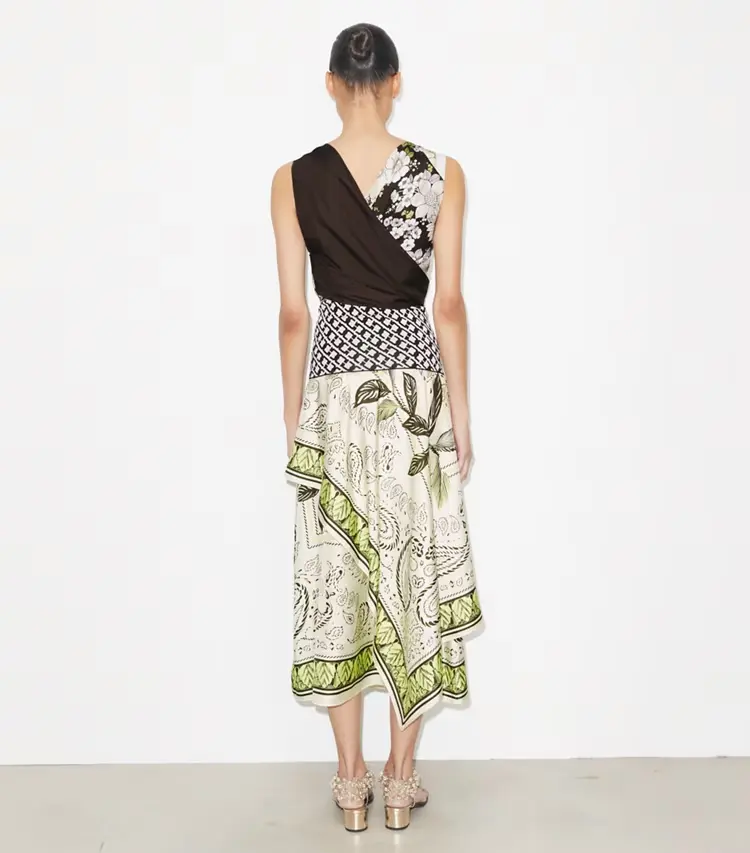 Silk Scarf Wrap Skirt - Image 3
