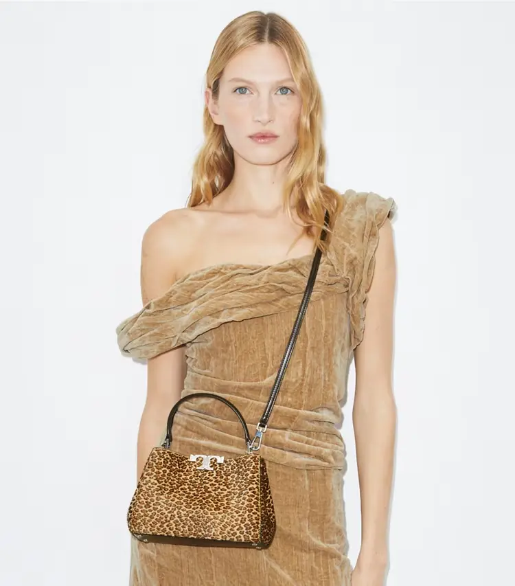 Mini Eleanor Calf Hair Satchel - Image 3