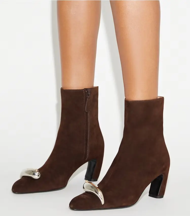 Pierced Heeled Ankle Boot - Image 2