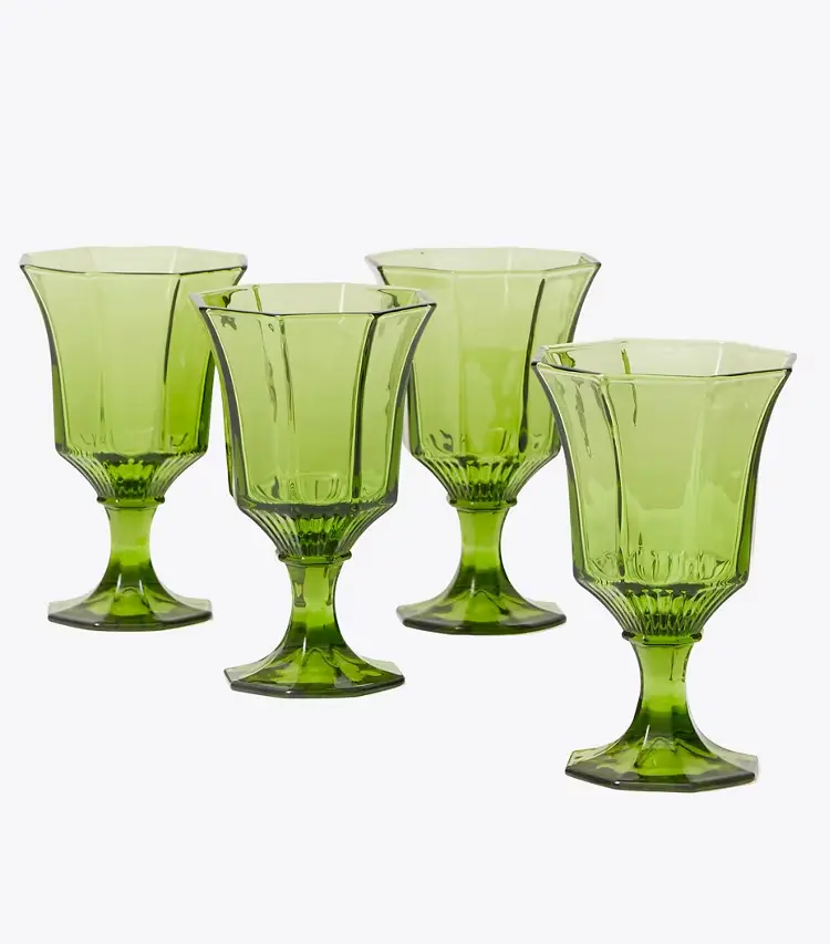 Pressed-Glass Wine Glass, Set Of 4 - Image 2