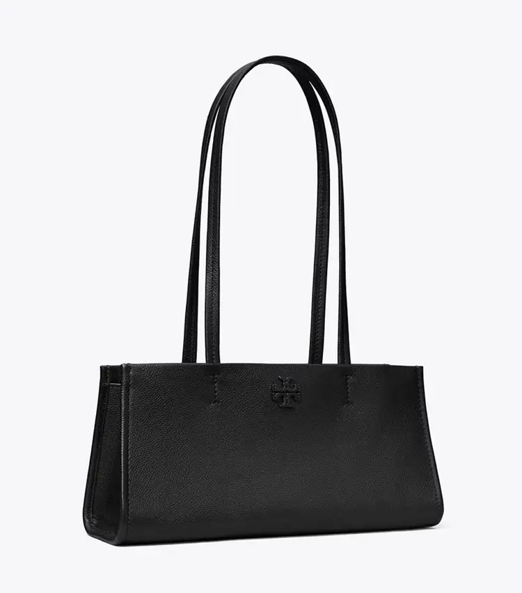 Leather East West Satchel