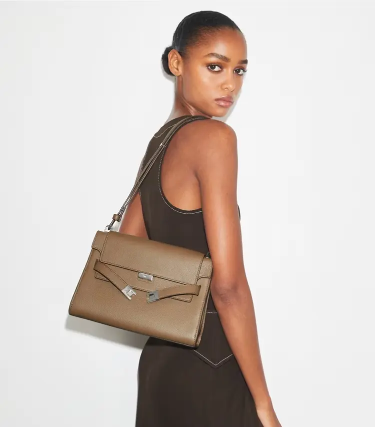Lee Radziwill Pebbled Shoulder Bag - Image 2