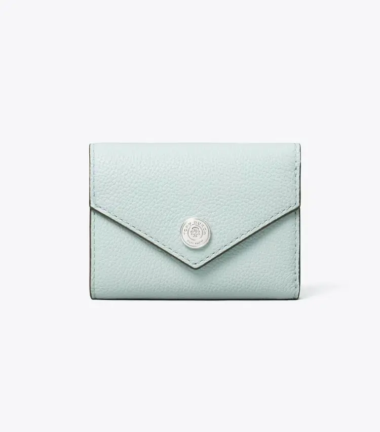 T Monogram Pebbled Small Envelope Wallet - Image 2