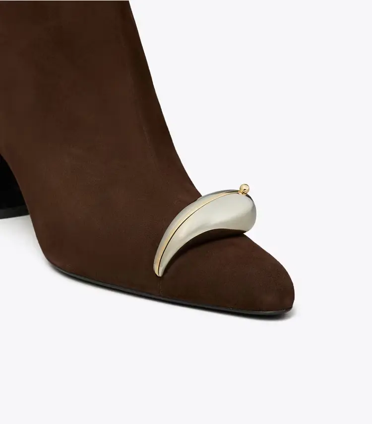 Pierced Heeled Ankle Boot - Image 4