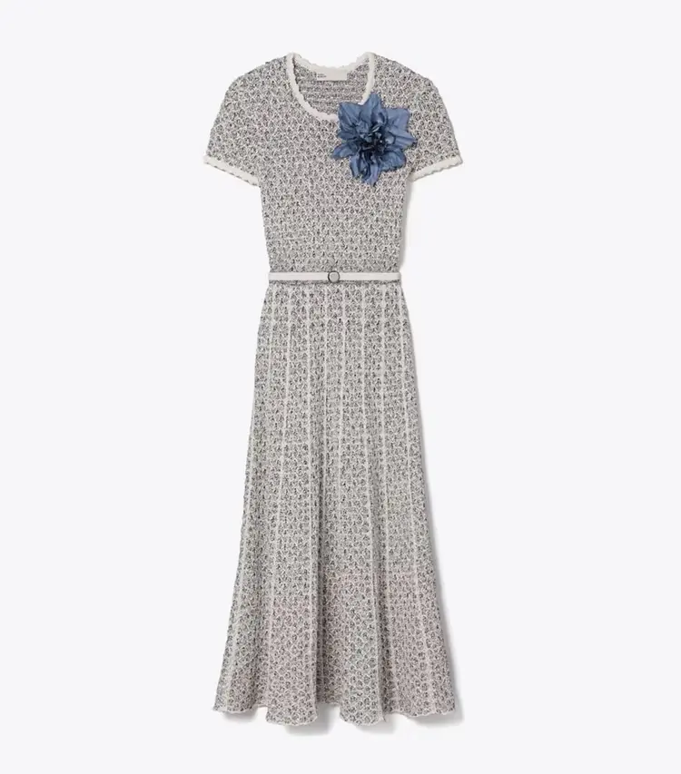 Floral AppliquÉ Knit Dress