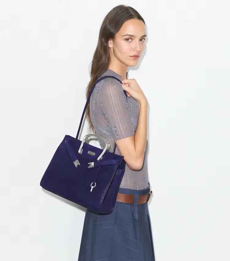 Soft Suede Lee Radziwill Bag - Image 3