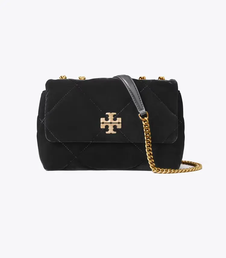 Small Kira Diamond Quilt Velvet PavÉ Shoulder Bag - Image 4