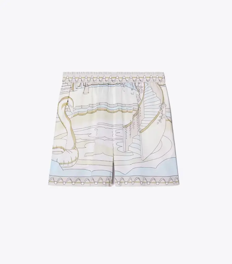 Printed Camp Shorts