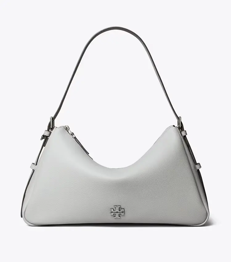 Leather Zip Top Shoulder Bag