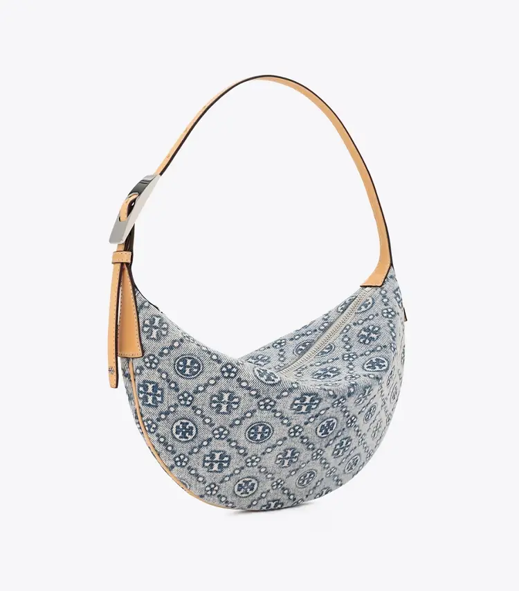 T Monogram Denim Small Balloon Bag