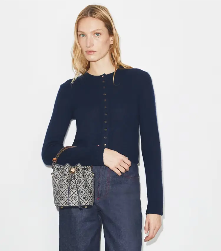 T Monogram Mini Bucket Bag - Image 3