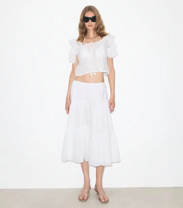 Ruffle Cotton Top - Image 3