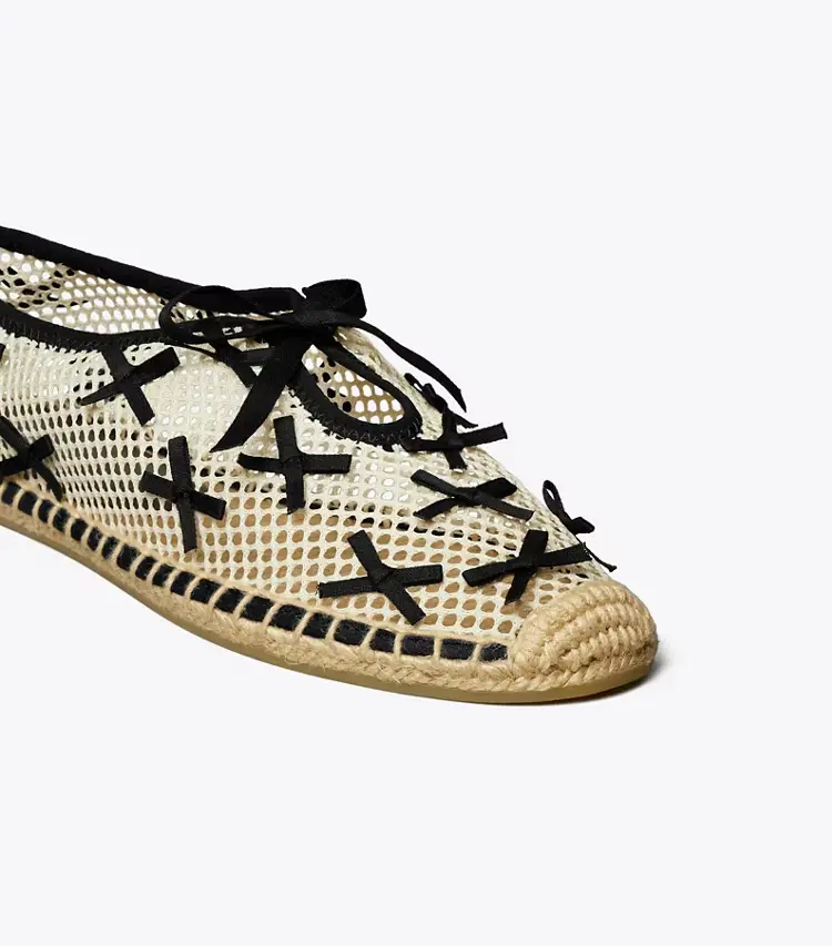 Mini Bow Mesh Espadrille - Image 4