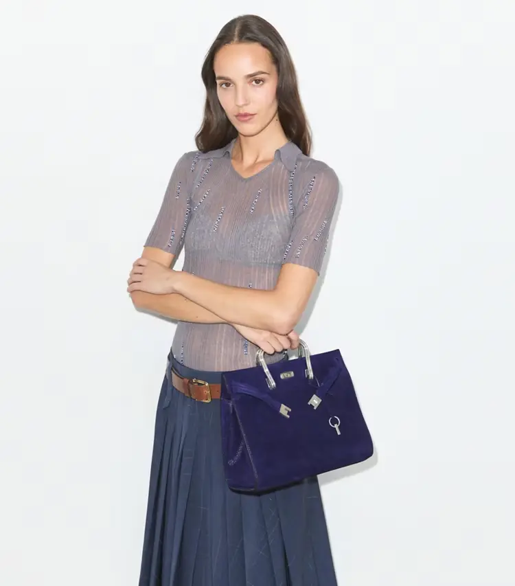 Soft Suede Lee Radziwill Bag - Image 2