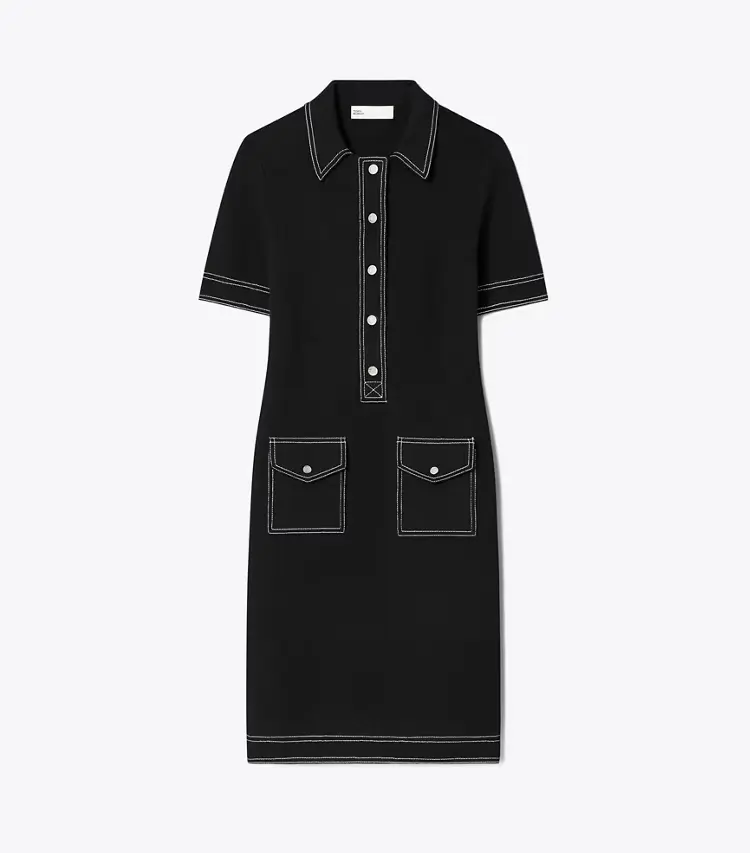 Topstitch Wool Camp Dress