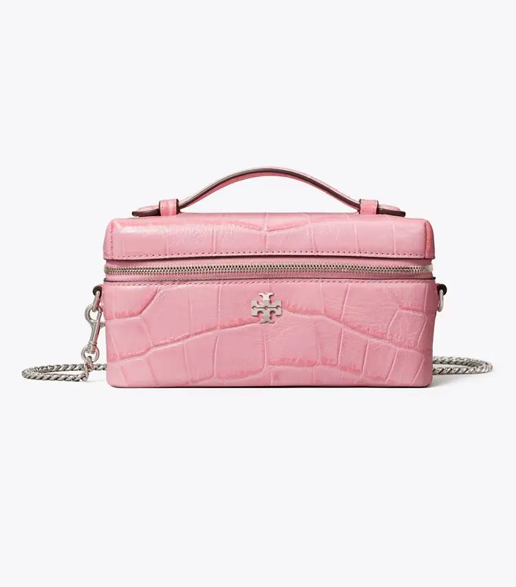 Charlie Croc-Embossed East-West Vanity Case - Image 4