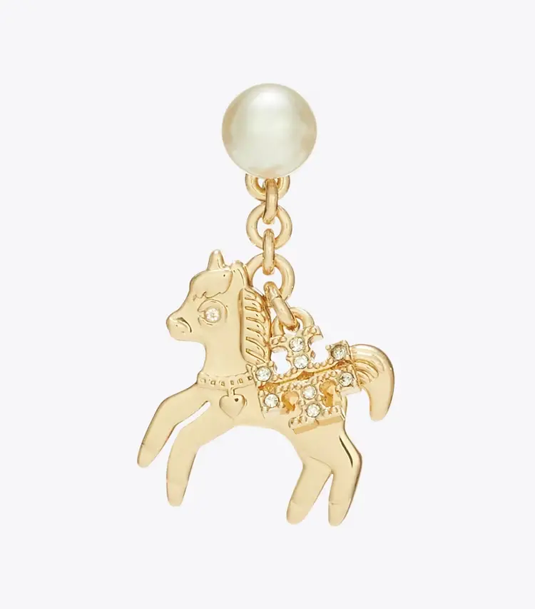 Curiosity Horse Charm Earrings - Image 2