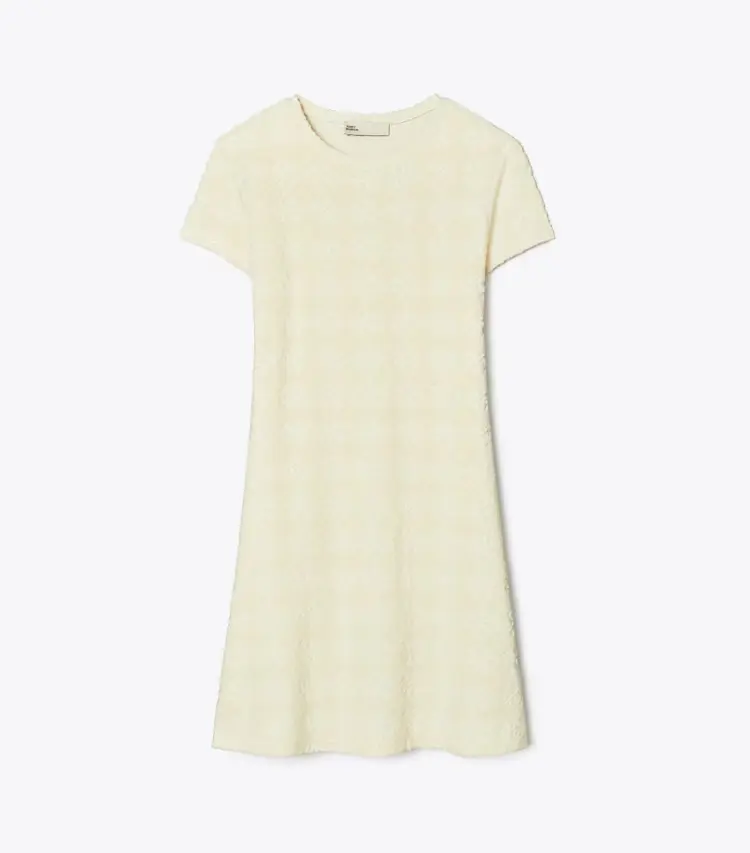 Terry Jacquard Logo Shirtdress